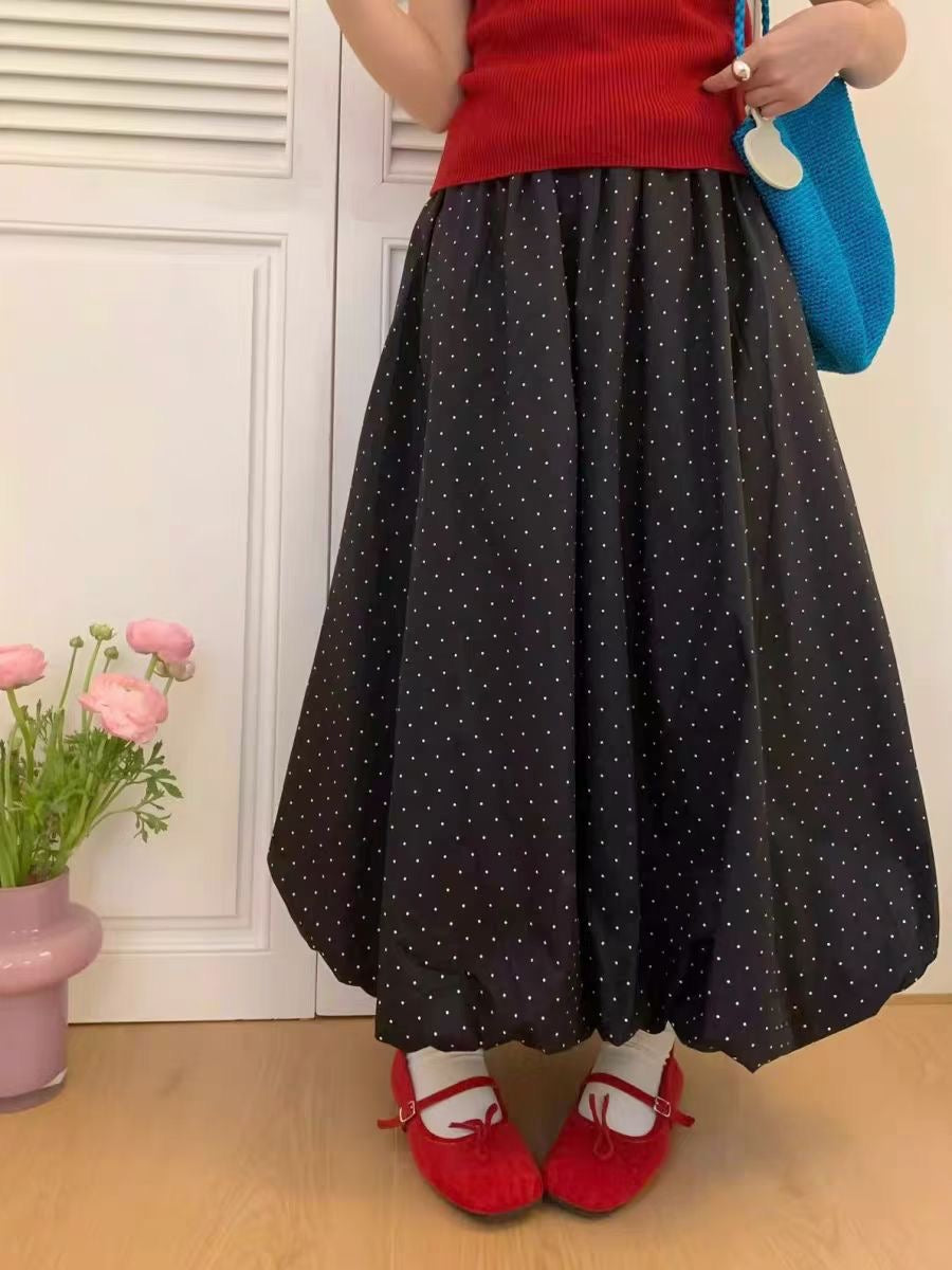 Polka Dots Ballon Skirt
