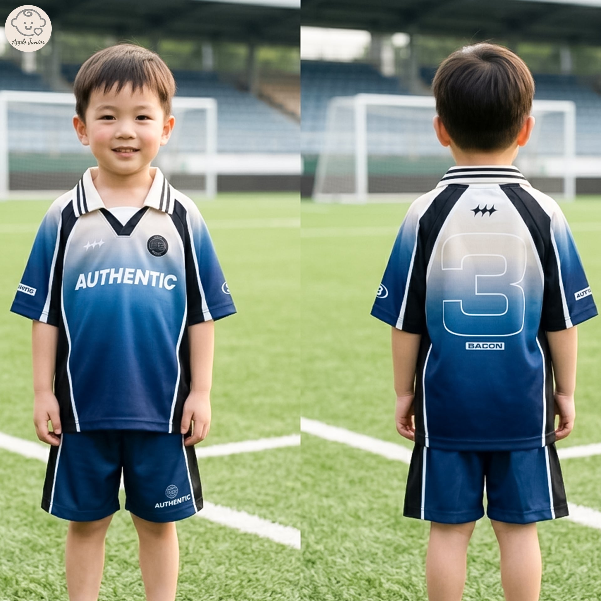 Kids Sport Jersey Set - Blue