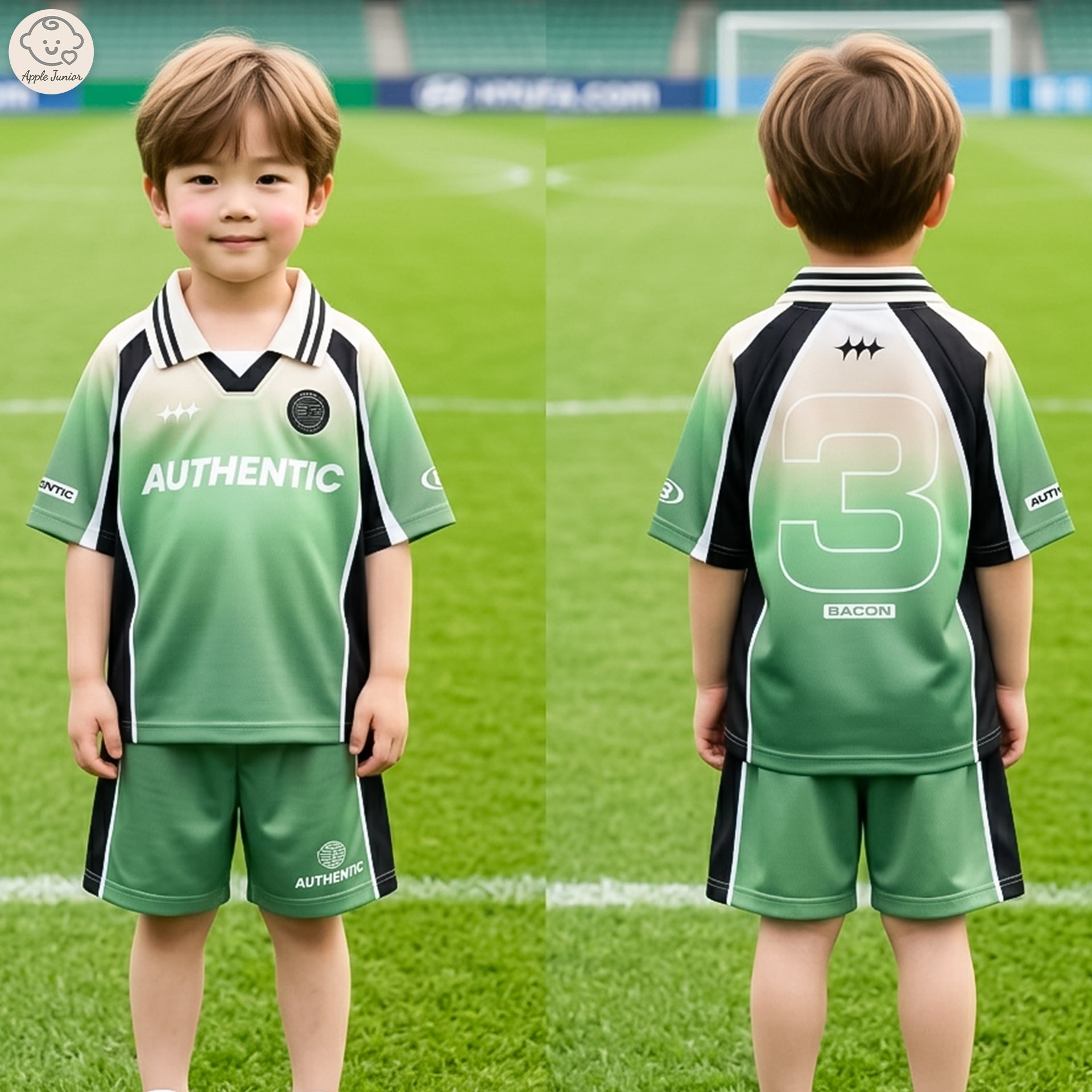 Kids Sport Jersey Set - Green