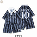 Stripe Kids Sport Jersey Set - Black