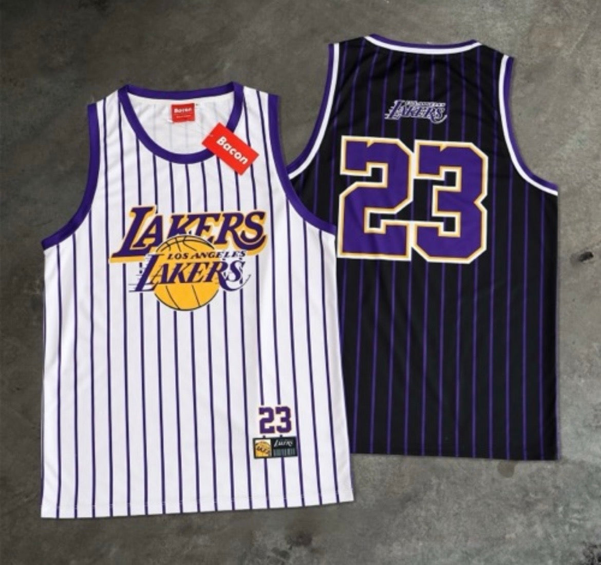 Lakers stripe singlet