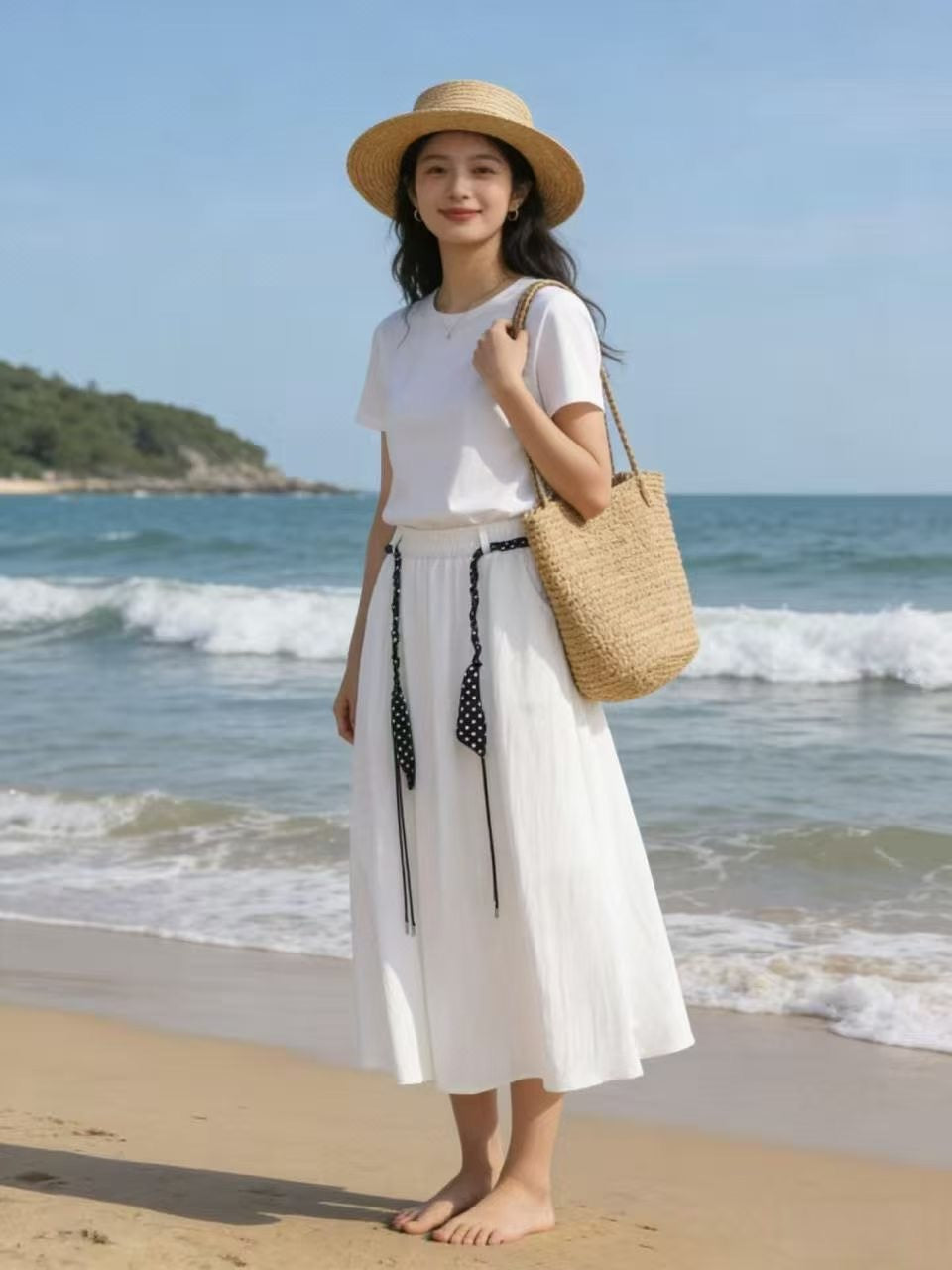 Polka Belt Skirt